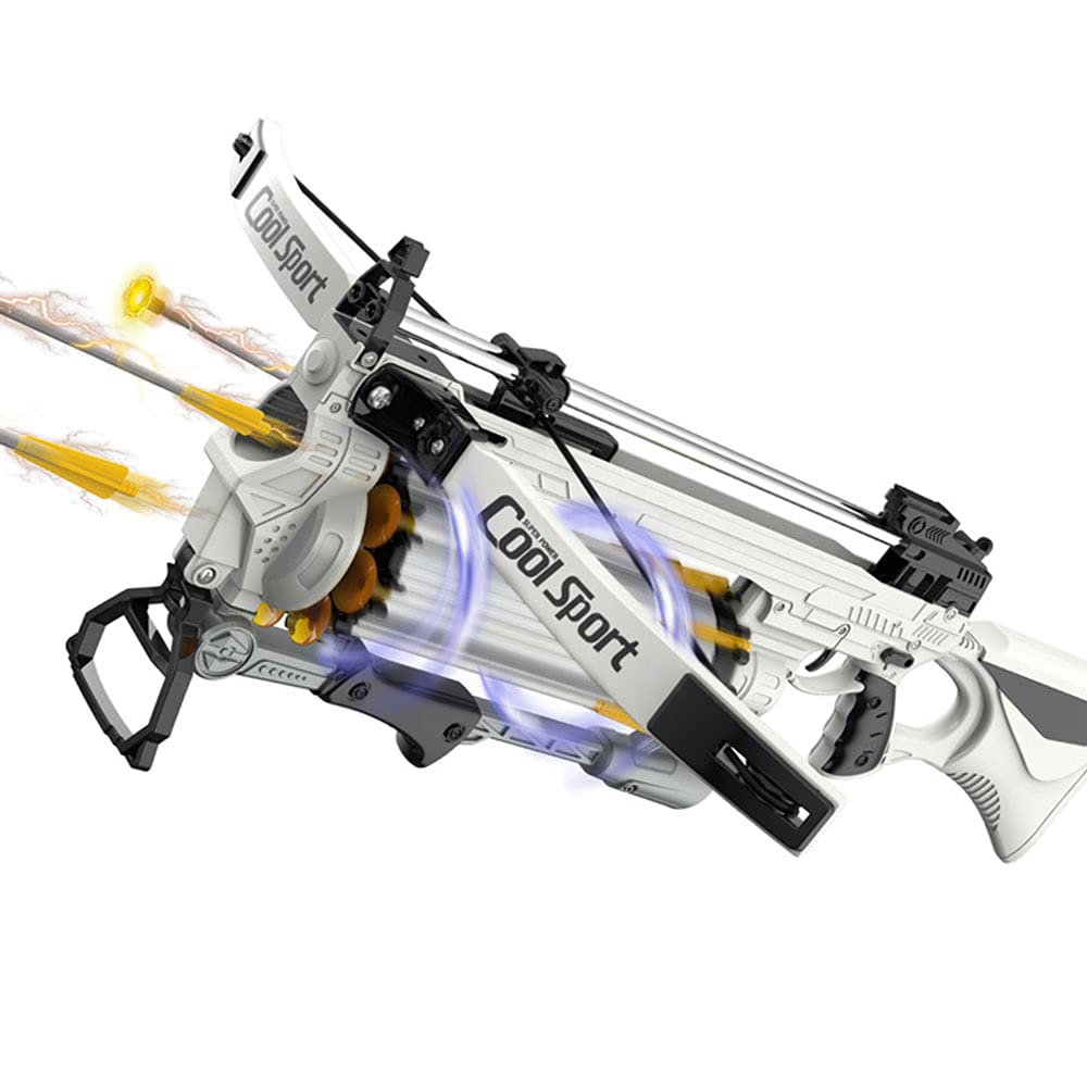 弓矢と習射 Amazon.co.jp: おもちゃの銃、8つのバーストの弓と矢のパチンコ射撃